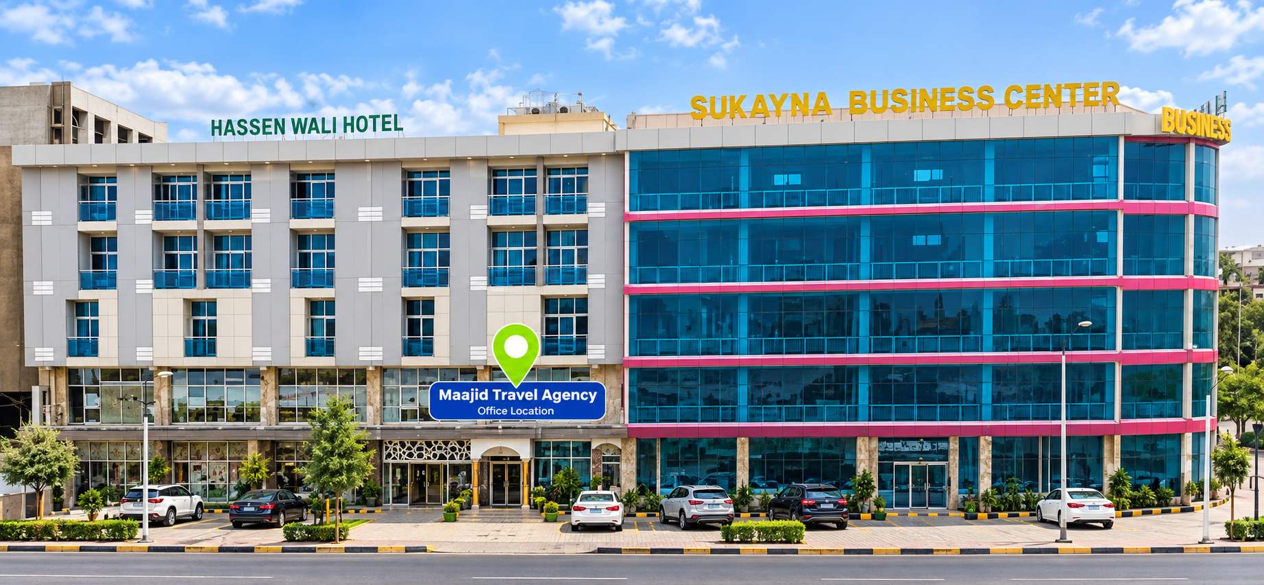 Maajid Travel Agency's office at Hasan Wali Hotel in Jigjiga